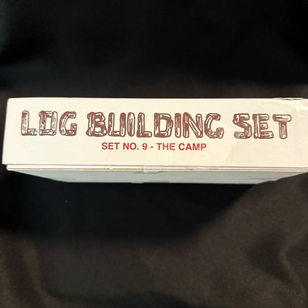 Vntg Roy Toy Log Building Set The Camp‎ Complete Set No. 9 Wooden USA Made